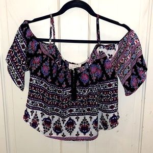 Pac Sun open shoulder blouse